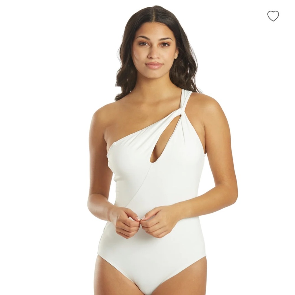 Twisted Tides One Shoulder Cut Out One Piece Swimsuit - Picture 4 of 7
